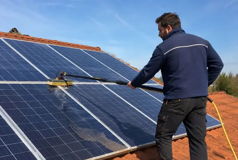 Nettoyage et entretien de panneaux solaires à Vigoulet-Auzil